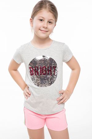Gri Kız Çocuk T-Shirt